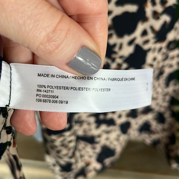 Eloquii Easy V Neck Cheetah La Vida Top Blouse size 24 - Picture 11 of 12